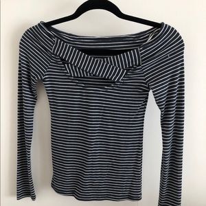 Lucky Brand criss cross reversible shirt